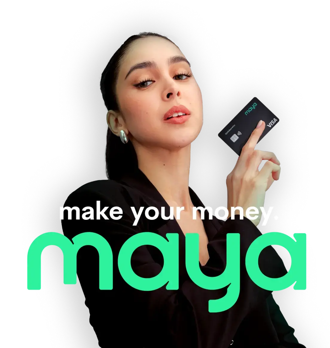 Julia holding Maya card